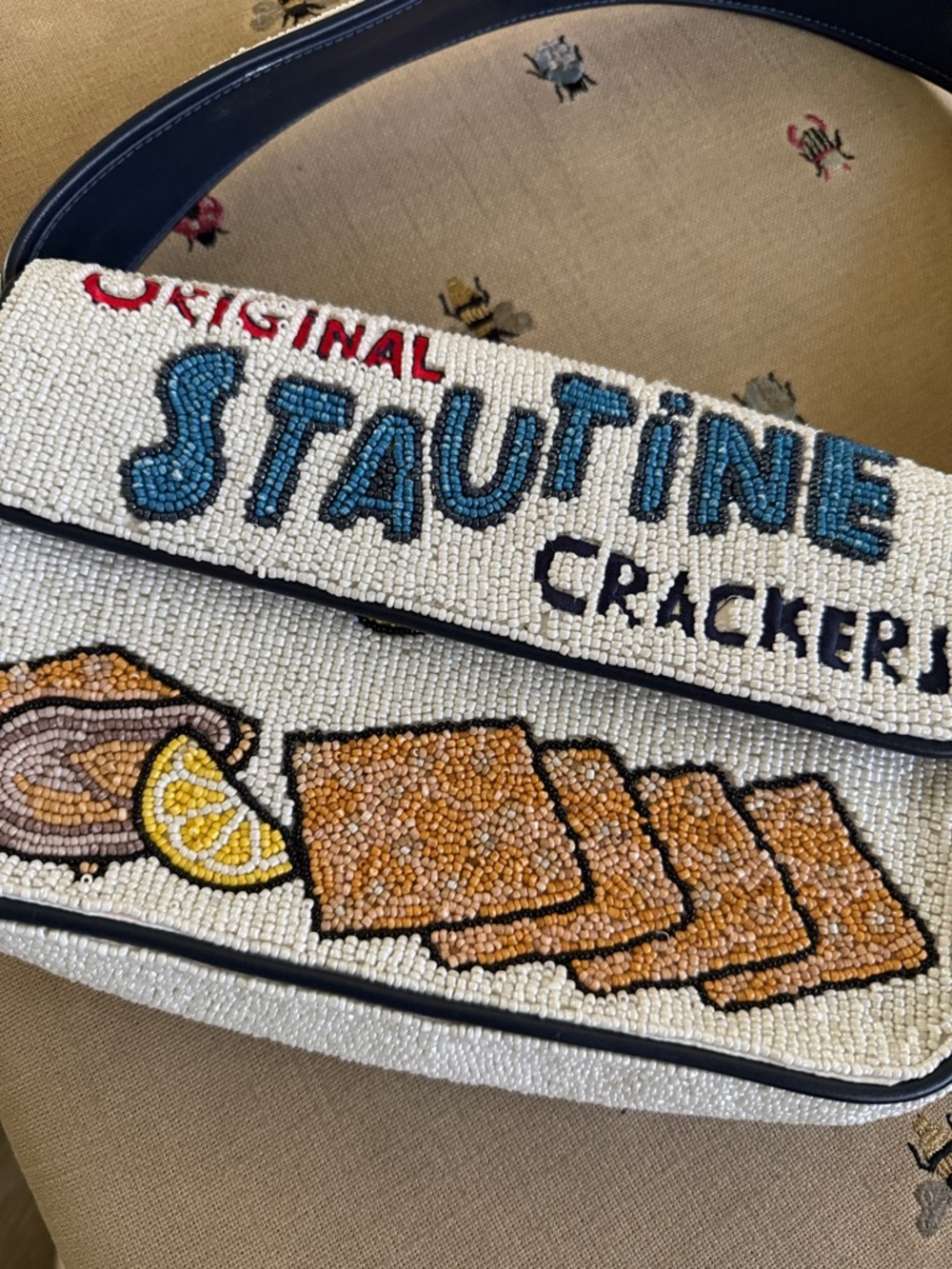 LIKE NEW STAUD Tommy Beaded Bag, Stautines - Picture 4 of 8